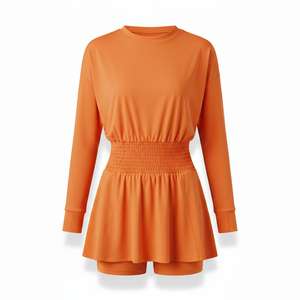 Nouvelle arrivée Robe de tennis respirante, à séchage rapide, antibactérienne, 100% polyester, taille élastiquée, entièrement ajustée - Product Image 4