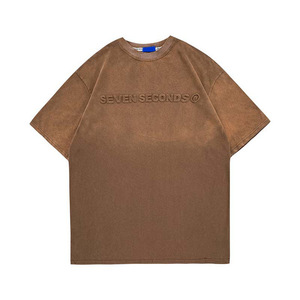 T-shirts de haute qualité, luxe, 100% coton, impression 3D en relief, t-shirts graphiques surdimensionnés, poids lourd, pour hommes - Product Image 2