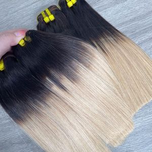 Cabello vietnamita liso de hueso Ombre Rubio oscuro Cutícula alineada Cabello de lujo Precio de fábrica al por mayor para mujeres Cabello asequible - Product Image 4