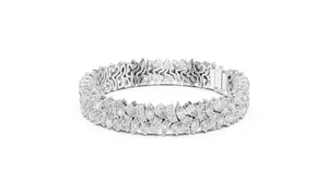 Pulsera de Diamantes Cultivados en Laboratorio con Corte Esmeralda de 13.5CTW, Diseño Vintage, Oro Blanco de 14K, Certificado IGI - Product Image 6