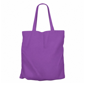Custom Logo And Solid Color Heavy Duty <b>Material</b> Cotton Shopping <b>Bags</b> With Button Closure Long Handle - Product Image 1