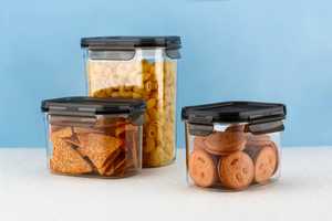 Zenara BPA Free Glass Food Storage Containers 2 Piece Set Secure Locking Flip Top Lids Leak-Proof <b>Microwave</b> Freezer Machine - Product Image 3