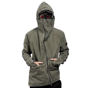 Chaquetas Bomber con Capucha de Invierno, Diseño Asimétrico, Estilo Urbano Y2K, Fabricación Personalizada al por Mayor, Chaqueta Hip Hop con Lavado Ácido - Product Image 5