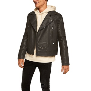 Chaqueta de Motociclista Estilo Clásico para Hombre, Cuero Genuino con Cremalleras Resistentes, Ecológica, Resistente al Viento, Personalizable - Product Image 1