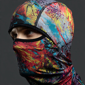 100% Polyester Balaclava Outdoor Cycling <b>Skiing</b> & Motorcycle Use Balaclava Breathable Full Face Outdoor Sublimation Balaclavas - Product Image 2