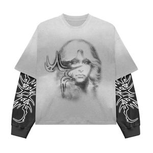 เสื้อยืดแขนสั้นผู้ชายผ้าฝ้าย 100% ซักกรดสองชั้น - Product Image 2