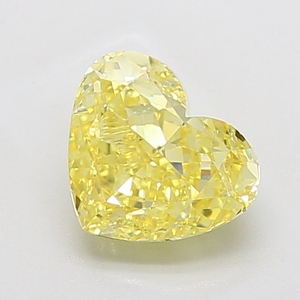 Diamante Amarillo Intenso de Corte Corazón Brillante de 2.90-3.10 Ct, VS1, Gema Natural Suelta, Diseñada para Joyería de Lujo - Product Image 3
