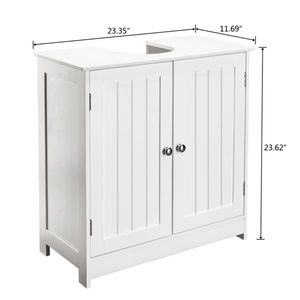 Mueble de Almacenamiento Blanco para Lavabo de Baño, Elegante Gabinete para Lavabo - Product Image 6