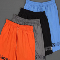 Shorts Homme Respirants en Polyester Effet Rafraîchissant Séchage Rapide Protection UV Anti-Frottement Athlétique Décontracté Été Taille Élastique Plage