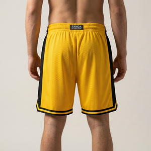 Custom <b>Men's</b> Basketball <b>Shorts</b> Heavy Mesh | <b>Patch</b> Embroidery Quick Dry High Quality <b>Shorts</b> With Pockets - Product Image 3