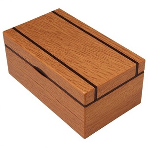High Quality Natural Wood Grain Cigar Case Designed For Safe Carry And Long Lasting Storage During Travel And Daily Use - Product Image 1