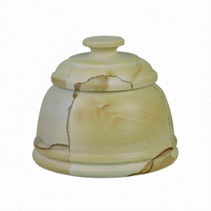 Wholesale Customized Luxury <b>Decorative</b> Teakwood Marble Candy <b>Jar</b> Hand Crafted Natural Stone Onyx And Marble <b>Jars</b> For Gift - Product Image 1