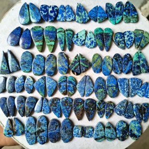 Cabochons en Azurite Naturelle en Gros, Formes Personnalisées, Taille 10-25mm, Poids 3-5g, Accessoires de Bijouterie, Fournisseur tiers - Product Image 3
