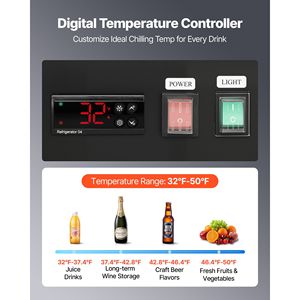 Enfriador de Bebidas Vertical Comercial de 20.8 Pies Cúbicos con 2 Puertas de Vidrio - Refrigerador de Exhibición - Product Image 4