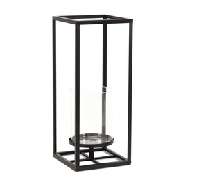 Classic Vintage Design Selling Black Color Metal & Glass <b>Lantern</b> Portable Metal <b>Candle</b> <b>Lantern</b> in Matt Black Finish for Home - Product Image 4