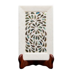 Natural Soapstone Carved Jewelry <b>Box</b> Pinctate Inlay Stone Craft Decor Gift <b>Box</b> - Product Image 1