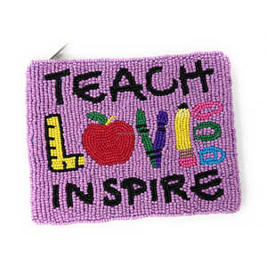 Monedero con cuentas, Diseño de copa de cóctel hecho a mano, Call Me, cita antigua, bolsa con cremallera, billetera personalizada con cuentas de semillas para mujer - Product Image 5