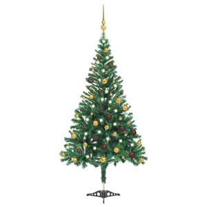 Árbol de Navidad artificial preiluminado con juego de bolas 82,7 \ "alto 910 ramas - Product Image 1