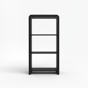 3-Shelf Eco-Friendly Modern Design Black Display Shelf Bookcase Storage Rack Shelving Unit Open Shelving Backless Bookshelf - Product Image 1