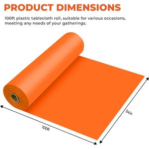 Tovaglia in Plastica Monouso Premium con Bordo per Tutti i Tipi e Forme di Tavoli - Product Image 1