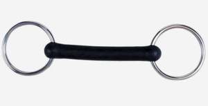 Bocado de Anillo Suelto para Caballo de Acero Inoxidable y Goma |   Bocado de Brida Suave para Entrenamiento y Montar a Caballo - Product Image 3