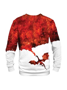 Sweat-shirt sublimé pour femmes, col rond, design personnalisé, sweat-shirt décontracté à sublimation pour femmes - Product Image 2