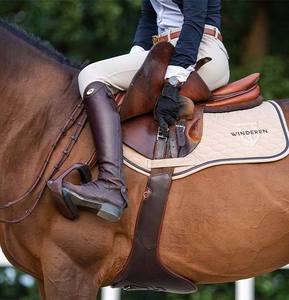 Cinturón de Montar a Caballo Ajustable y Acolchado Rub International, Cinturón de Cuero Duradero para Montar a Caballo, Hebillas de Acero Inoxidable - Product Image 1