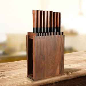 Wooden Kitchen Utensil Holder Countertop Spoon Fork Spatula Organizer Rustic Wood Cooking <b>Tool</b> Storage Container Kitchen <b>Caddy</b> - Product Image 2