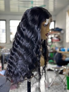 Peluca de cabello humano rizado indio Remy de tamaño mediano al por mayor, hecha a mano, sin dejar espacio delgado, cabello camboyano - Product Image 3