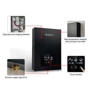 Chauffe-eau électrique instantané 9 kW en gros, commande en gros avec élément chauffant en aluminium moulé pour projets hôteliers et d'appartements - Product Image 4