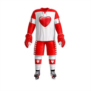 Uniformes de Hockey sobre Hielo de Tela Transpirable Hechos a Medida de Alta Calidad, Uniformes Deportivos de Buena Calidad con Diseño de Sublimación de Nombre de Equipo OEM - Product Image 2