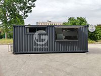 Etodevice - Restaurant modulaire en conteneur de 20 pieds, kiosque mobile de restauration rapide pour marché, foire, entreprise de restauration temporaire