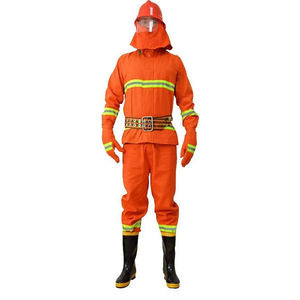 Traje de Bombero Ignífugo de Poliéster y Algodón Transpirable de Secado Rápido Unisex para Protección y Seguridad - Product Image 4