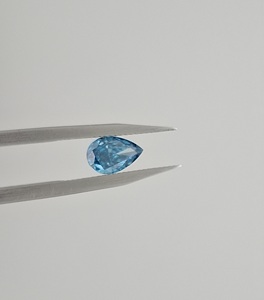 Diamante Sintético Corte Pera Azul Intenso de Fantasía de 0.10 a 0.50 ct, Certificado IGI, Cultivado en Laboratorio CVD HPHT, Claridad VS1, Diamante Suelto - Product Image 1