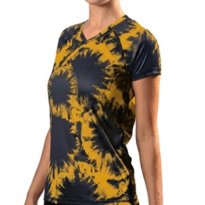 Rashguard BJJ MMA pour filles, manches courtes, compression, UPF50+, imperméable, spandex, anti-déchirure, anti-UV, pour grappling sans kimono et sparring - Product Image 4
