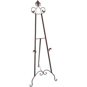 Elegant Metal Floor Easel Stand <b>Iron</b> Painted Standing Type for Living Room Home Decor Handmade Floor Easel On Sale - Product Image 3