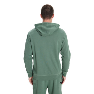 Ensemble sweat à capuche et short assorti pour homme en molleton de coton respirant bicolore, style décontracté printemps - Product Image 4