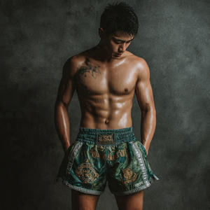 Pantalones Cortos de Kickboxing, Boxeo y Muay Thai, Ropa de Entrenamiento para Luchadores, Pantalones Cortos de Muay Thai Unisex con Cintura Elástica Alta y Sublimación - Product Image 6