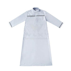 Thobe musulman pour hommes à manches longues, vêtements islamiques, kaftan saoudien pour hommes, vente en ligne - Product Image 6