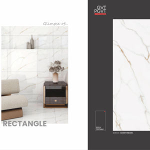 Azulejos de porcelana modernos, brillantes y sin fin, tamaño 600x1200, formato grande para pisos y paredes, para interiores de villas, apartamentos y hoteles de lujo. - Product Image 1