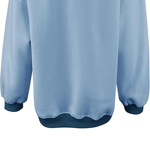 Sweat-shirt en coton éponge à col montant pour femme, design personnalisé, hoodie unisexe, streetwear décontracté, vêtements de sport, fournisseur en gros - Product Image 5