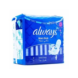 Toallas sanitarias Premium Always Maxi con capa suave y cómoda, sistema avanzado de protección contra fugas para días de flujo abundante. - Product Image 4