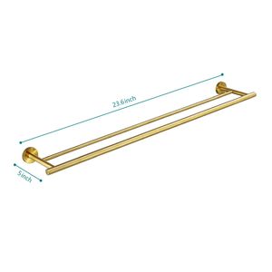 Portasciugamani Doppio da Parete da 23,6 Pollici con Barre in Acciaio Inox 304 e Materiale in Zinco - Product Image 5