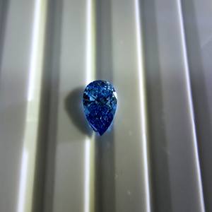 Diamante azul intenso de 1 quilate, corte brillante en forma de pera, cultivado en laboratorio, SI1, certificado IGI, piedra suelta para la elaboración de joyas. - Product Image 3