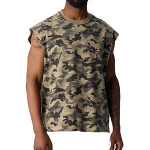 <b>Men's</b> <b>Singlet</b> Breathable Knitted Top V-neck High Street Style 220g From Pakistan <b>for</b> Gym Workout - Product Image 1