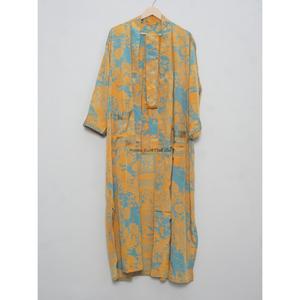 New Arrival Handmade Silk <b>Kimono</b> Robe Floral printed <b>Beach</b> Coverup Dress for Women Long Maxi Gown coverup robe for <b>beach</b> - Product Image 6