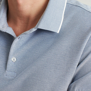 Col de chemise personnalisé pour homme, manches contrastées, coton premium respirant, toile, fibre de bambou, uniforme d'entreprise, vêtements OEM ODM - Product Image 6