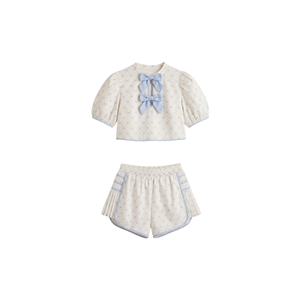 Wholesale Yellow Two-Piece Short Set Sleeveless <b>Top</b> with Ruffle Casual Spring/Summer Outfit Solid Color Crepe Fabric Short Set - Product Image 4
