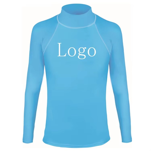 Chemise à manches longues de compression pour homme, qualité supérieure, en spandex/polyester, avec logo personnalisé, séchage rapide, protection UV, rash guard, surf - Product Image 4