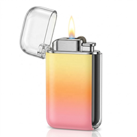 Briquet électronique rechargeable Type-C en métal, prix d'usine, avec design coupe-vent et sans flamme, pour cigarettes, fumeurs et barbecue en extérieur